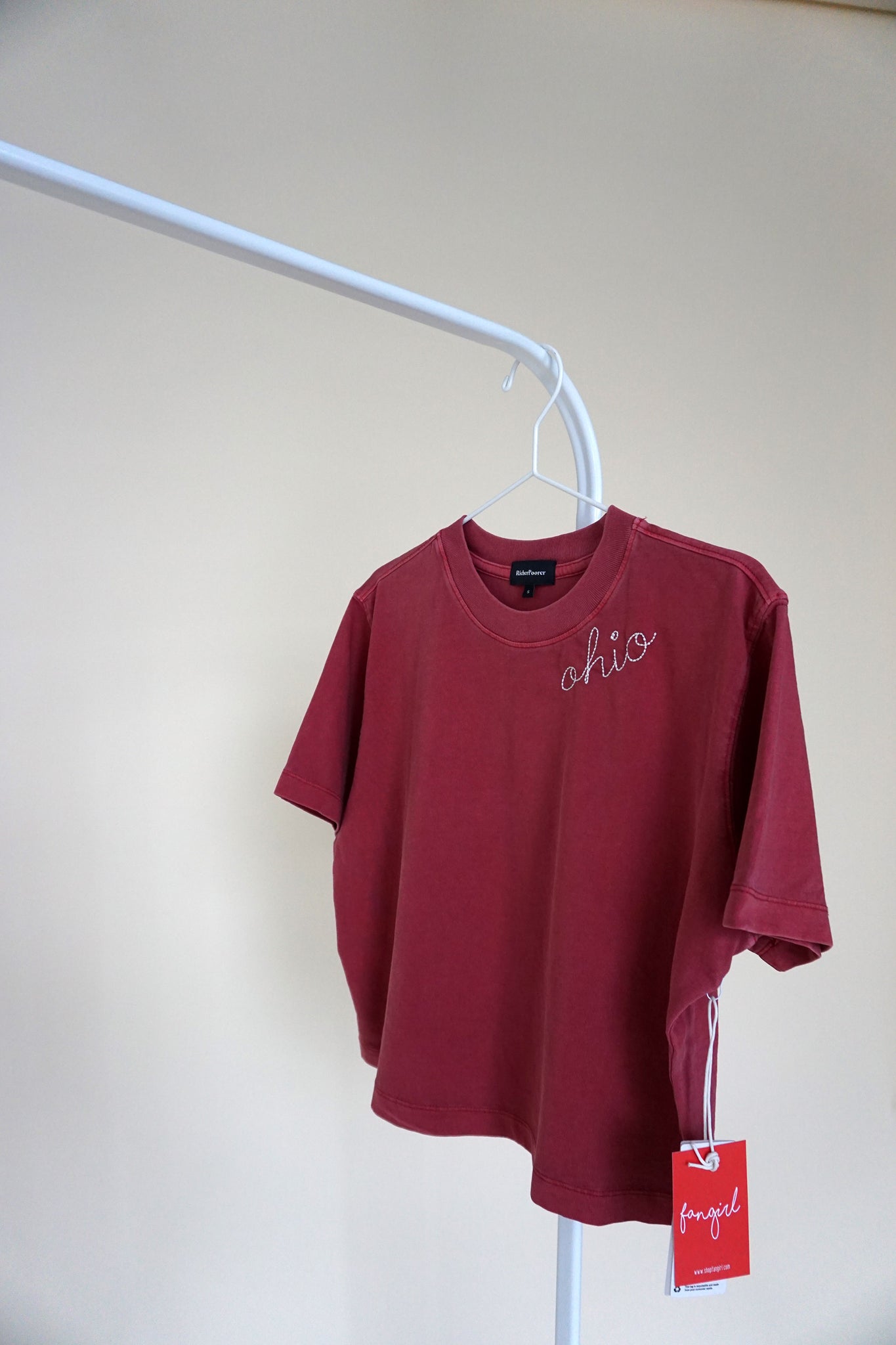 Customize Your Own Vintage Script Tee in Red
